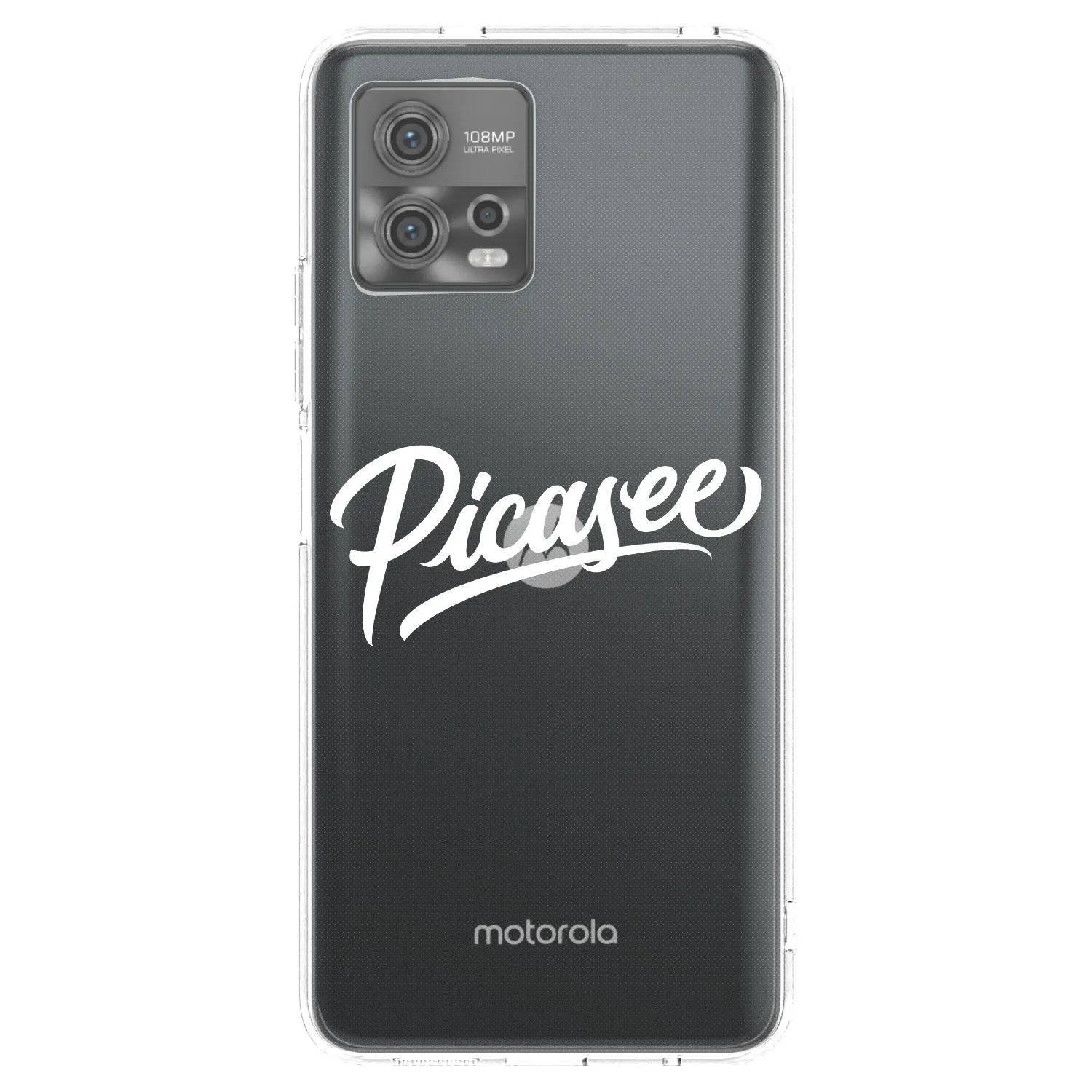 Picasee husă transparentă din silicon pentru Motorola Moto G72 - Picasee - old logo - white
