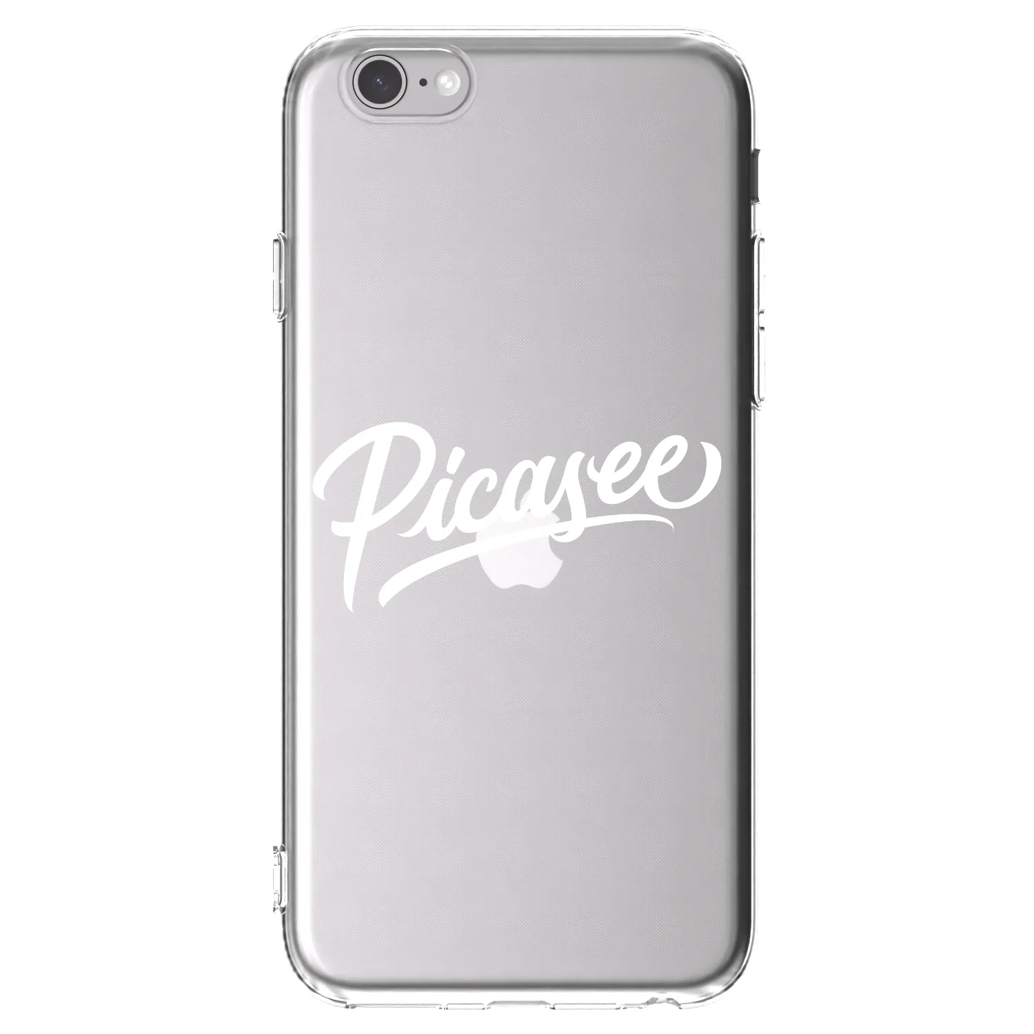 Picasee husă transparentă din silicon pentru Apple iPhone 6/6S - Picasee - old logo - white