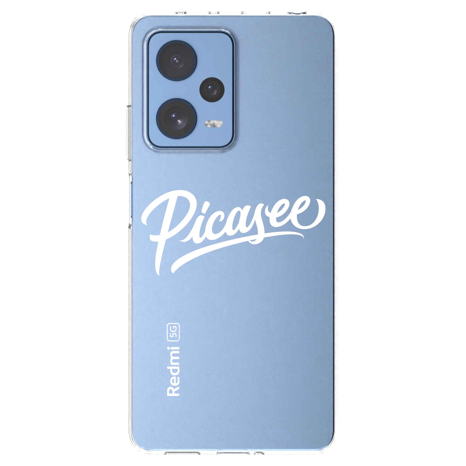 Picasee husă transparentă din silicon pentru Xiaomi Redmi Note 12 Pro 5G - Picasee - old logo - white