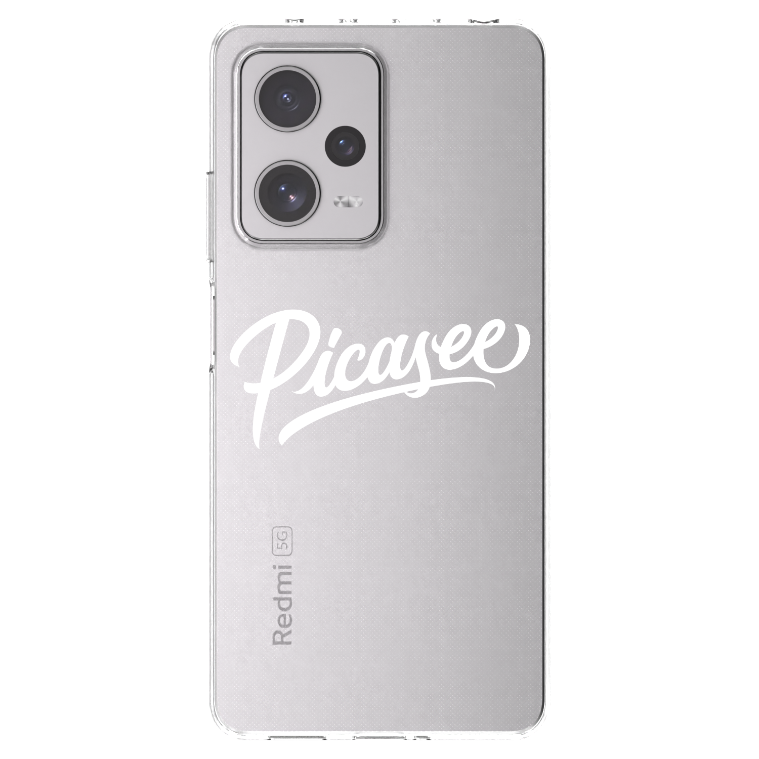 Picasee husă transparentă din silicon pentru Xiaomi Redmi Note 12 Pro+ 5G - Picasee - old logo - white