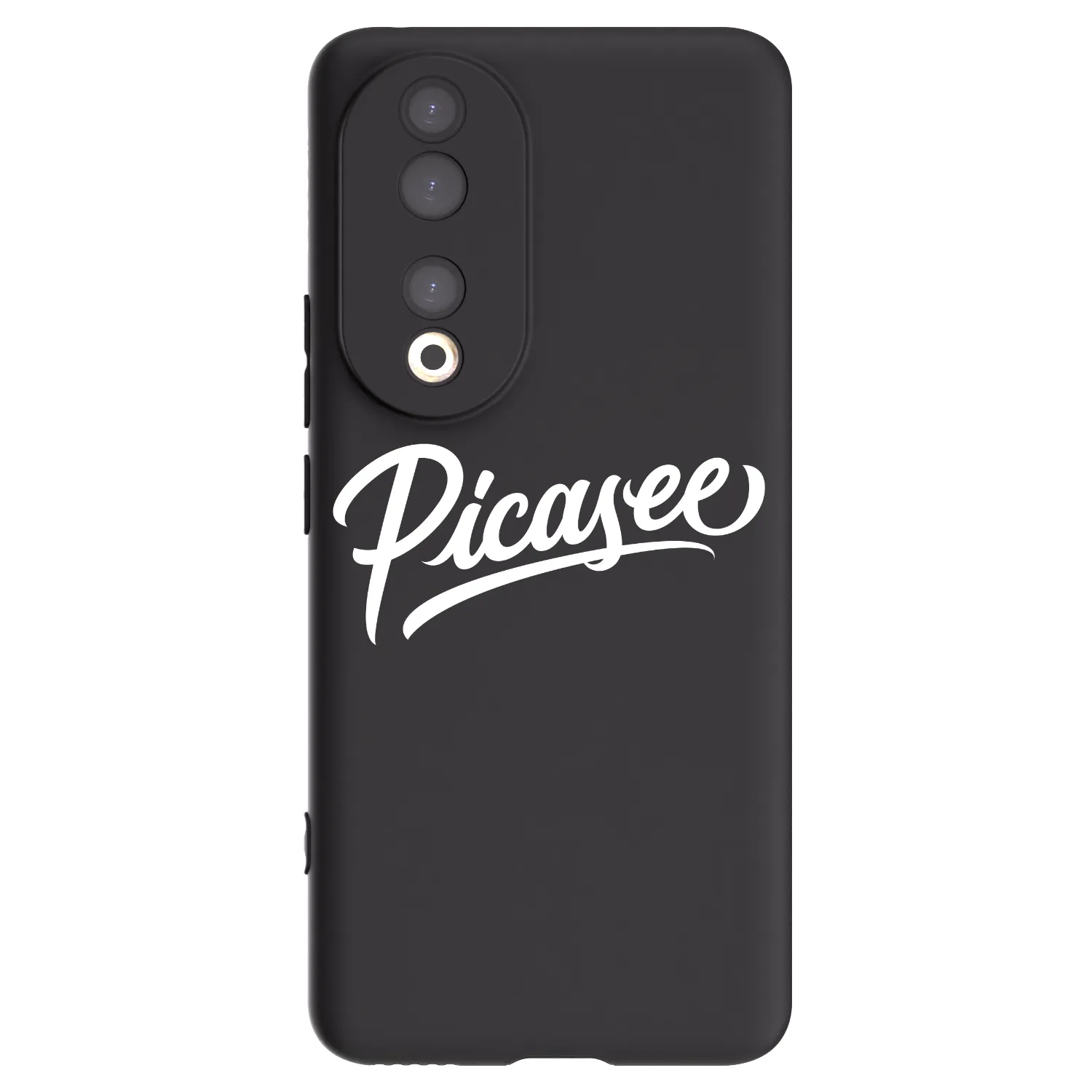 Picasee husă neagră din silicon pentru Honor 90 5G - Picasee - old logo - white