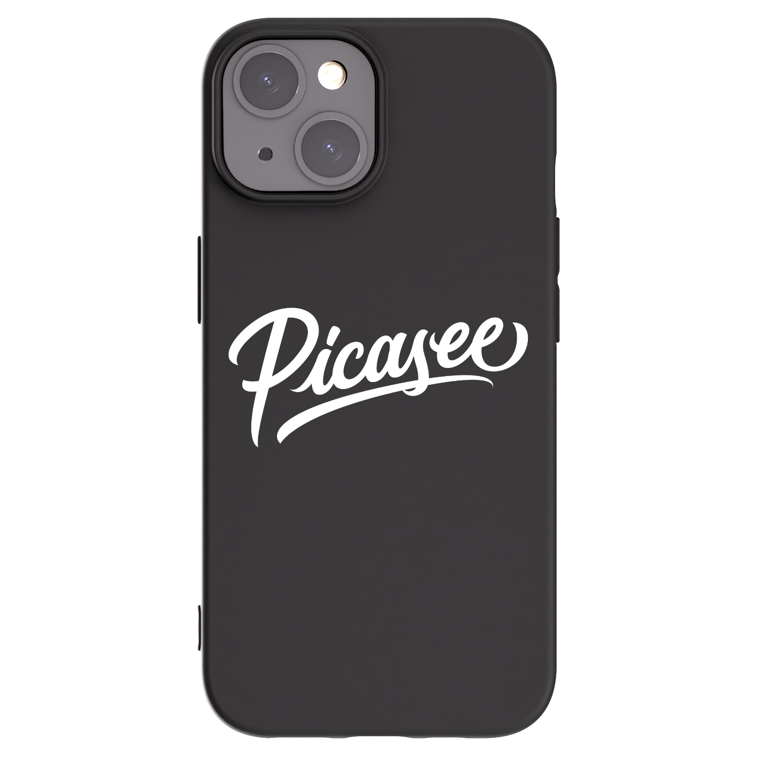 Picasee husă neagră din silicon pentru Apple iPhone 15 - Picasee - old logo - white