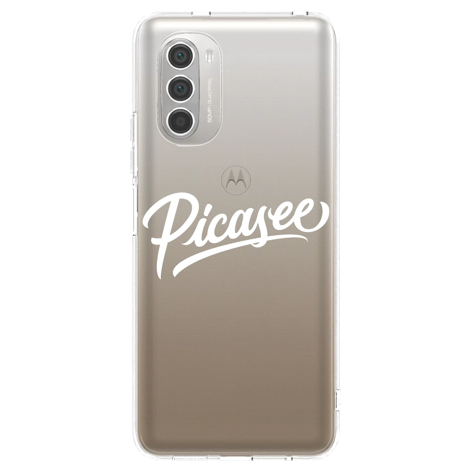 Picasee husă transparentă din silicon pentru Motorola Moto G51 - Picasee - old logo - white