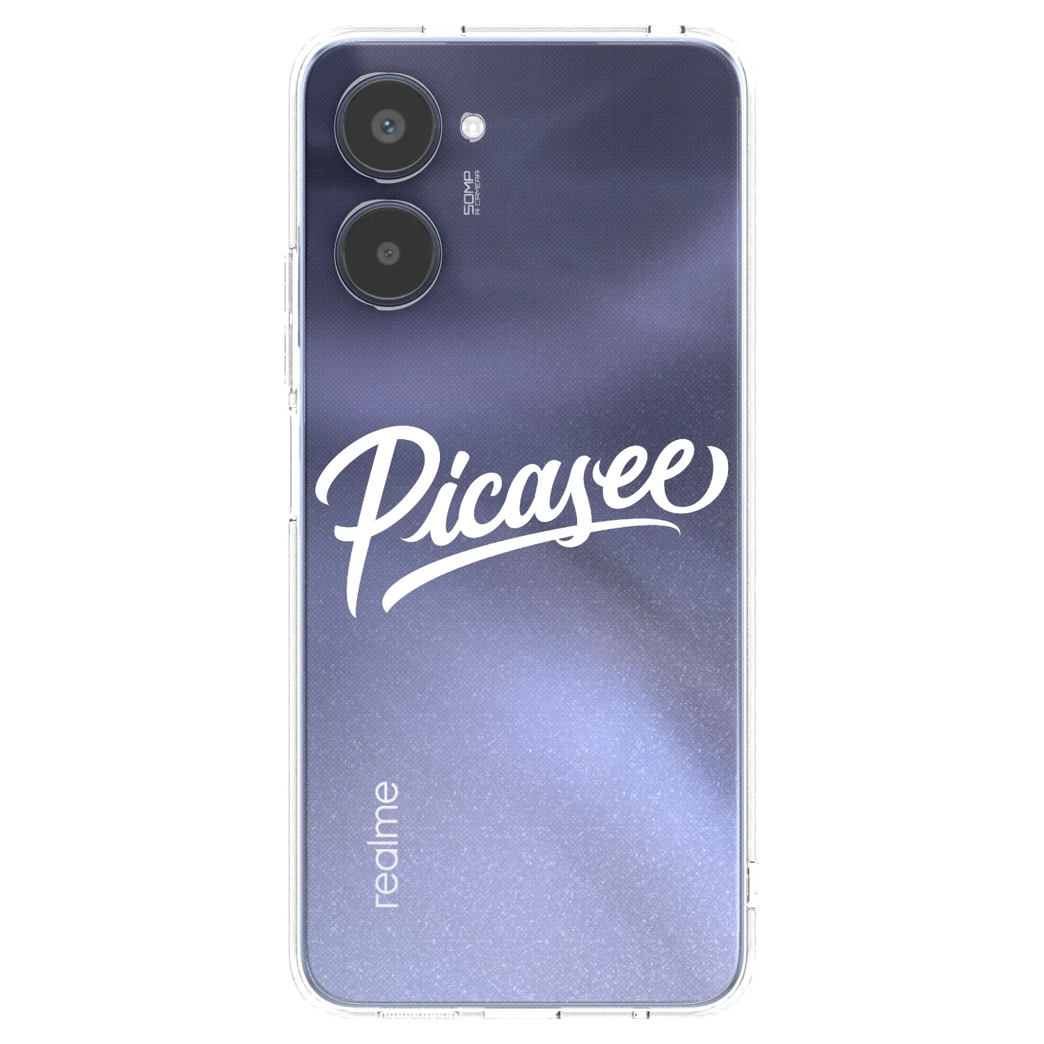 Picasee husă transparentă din silicon pentru Realme 10 4G - Picasee - old logo - white