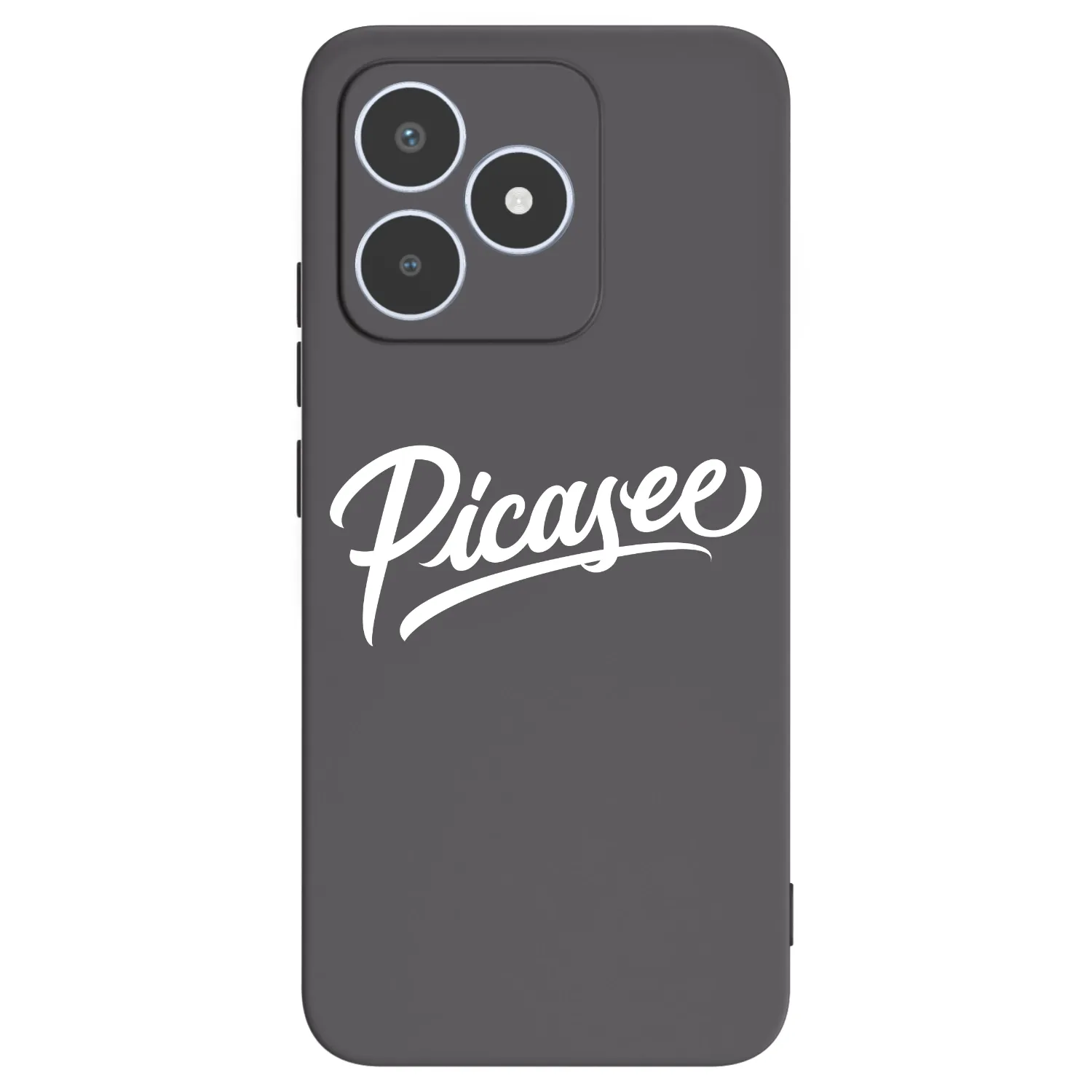 Picasee husă neagră din silicon pentru Realme C53 - Picasee - old logo - white