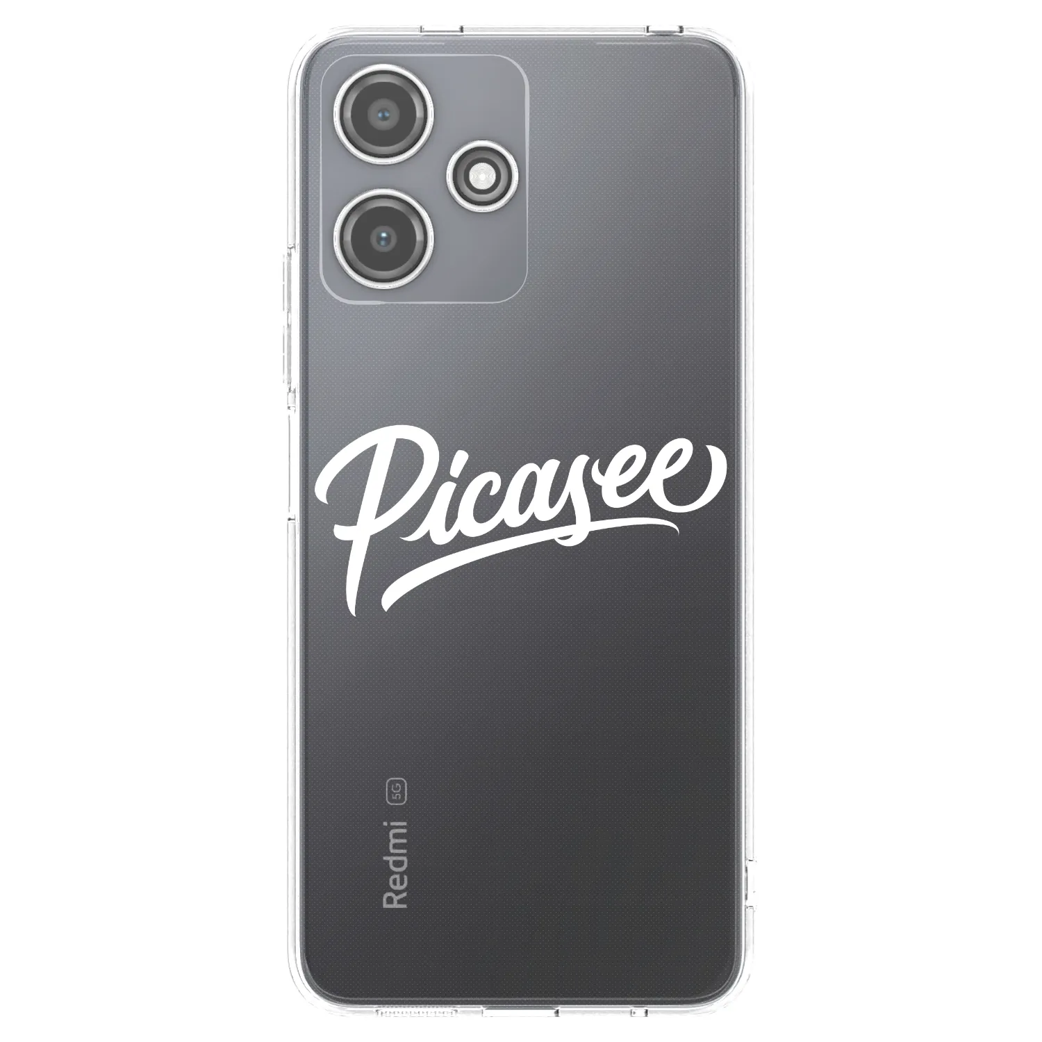 Picasee husă transparentă din silicon pentru Xiaomi Redmi 12 5G - Picasee - old logo - white