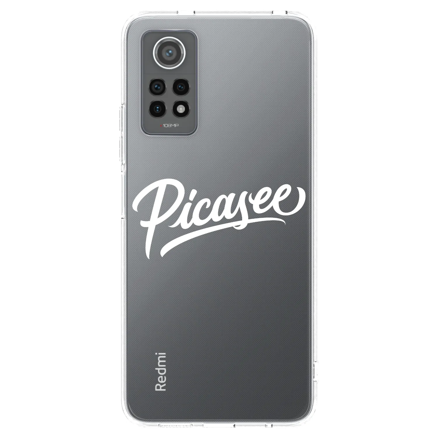 Picasee husă transparentă din silicon pentru Xiaomi Redmi Note 12 Pro 4G - Picasee - old logo - white
