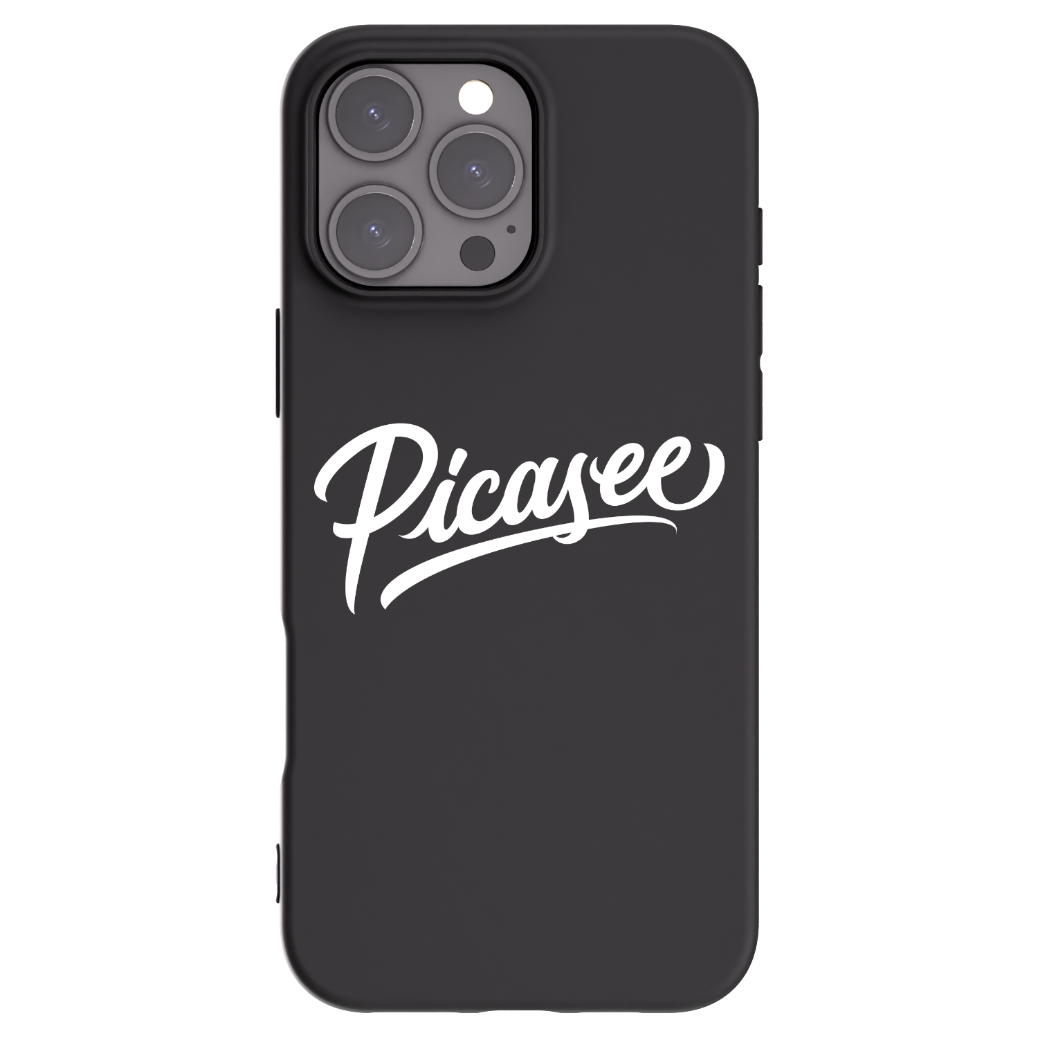 Picasee husă neagră din silicon pentru Apple iPhone 16 Pro Max - Picasee - old logo - white