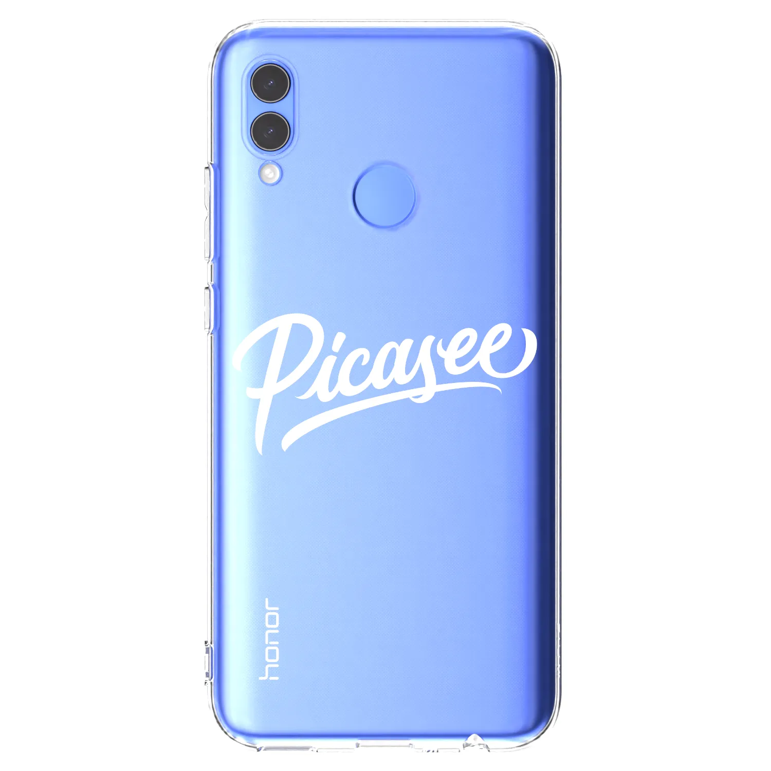 Picasee husă transparentă din silicon pentru Honor 10 Lite - Picasee - old logo - white