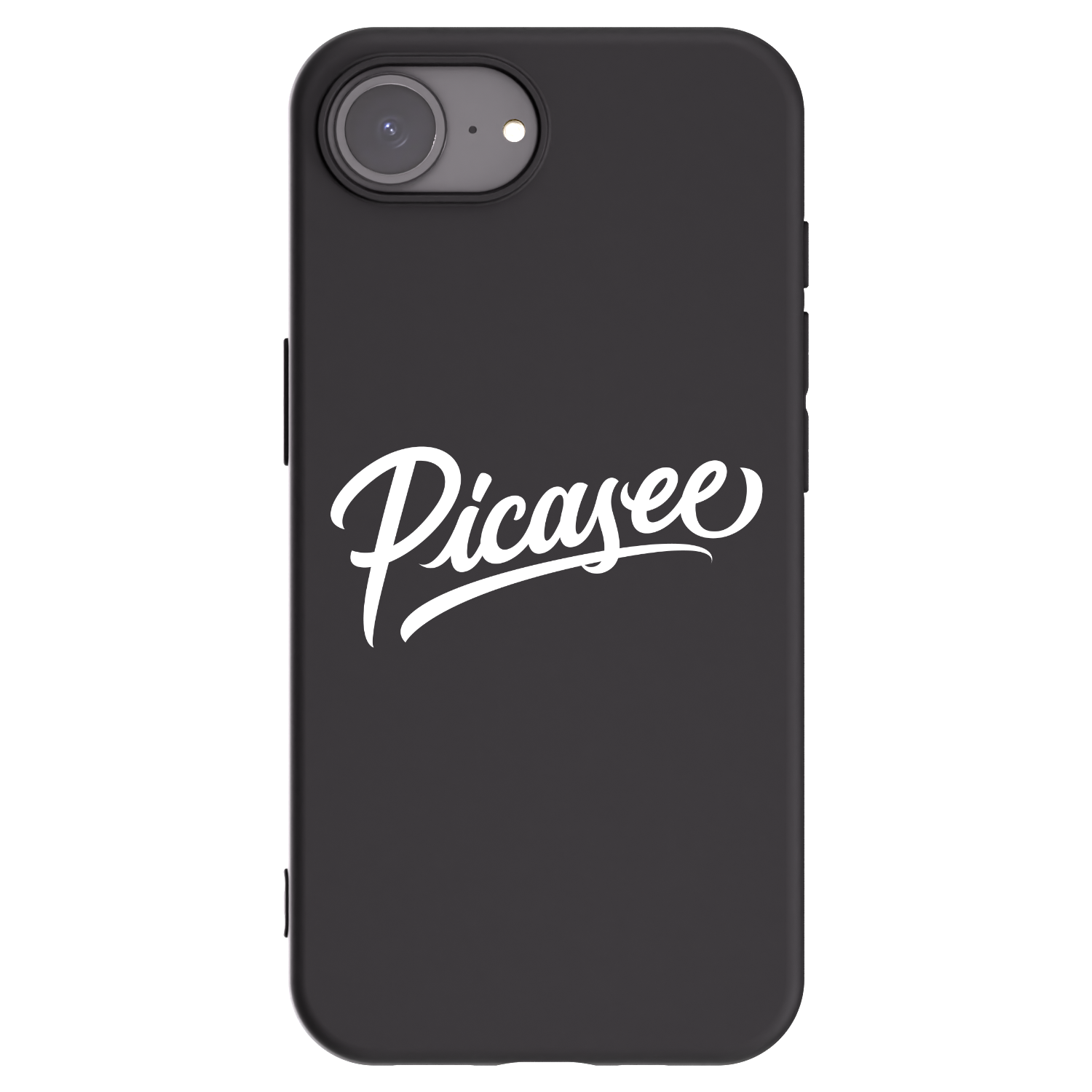 Picasee husă neagră din silicon pentru Apple iPhone 16e - Picasee - old logo - white