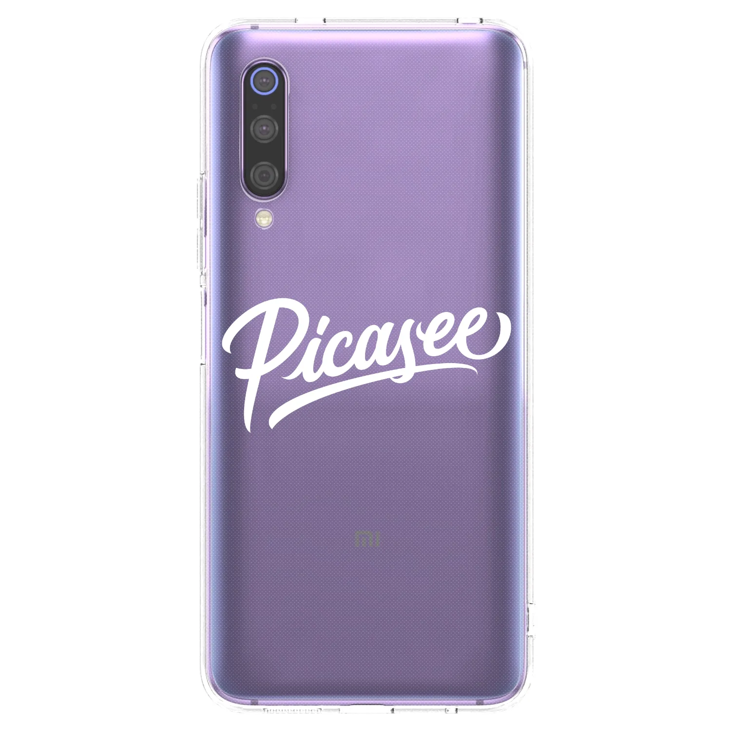 Picasee husă transparentă din silicon pentru Xiaomi Mi 9 - Picasee - old logo - white