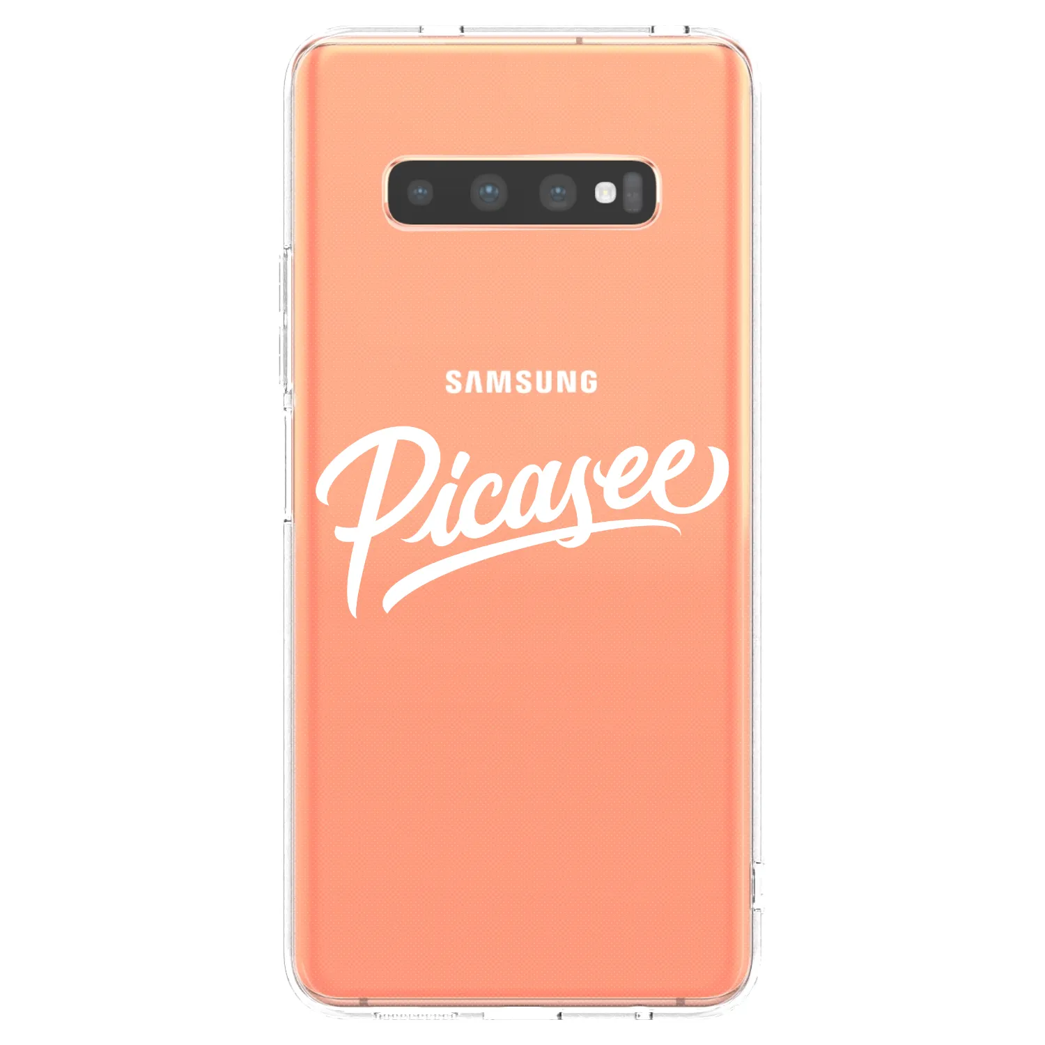 Picasee husă transparentă din silicon pentru Samsung Galaxy S10 Plus G975 - Picasee - old logo - white