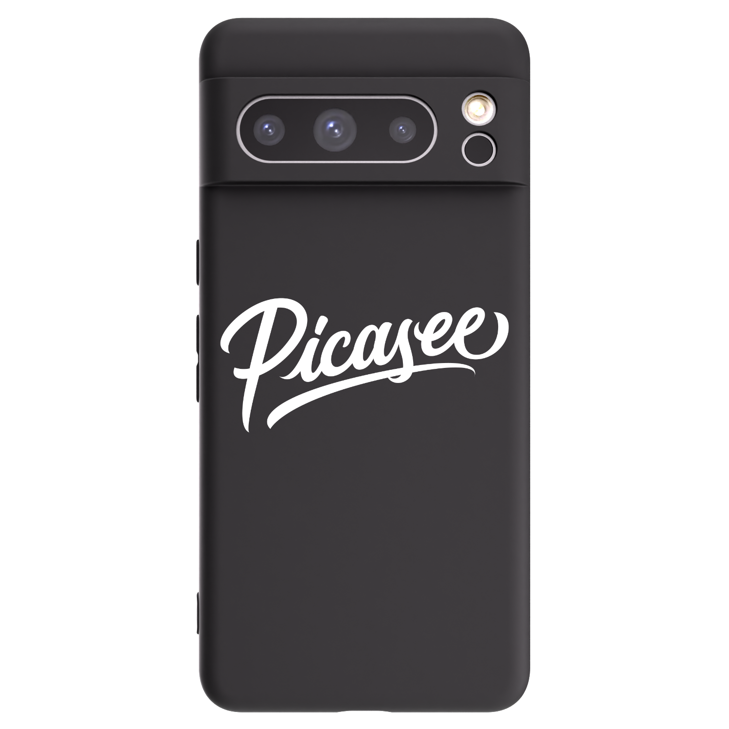 Picasee husă neagră din silicon pentru Google Pixel 8 Pro - Picasee - old logo - white