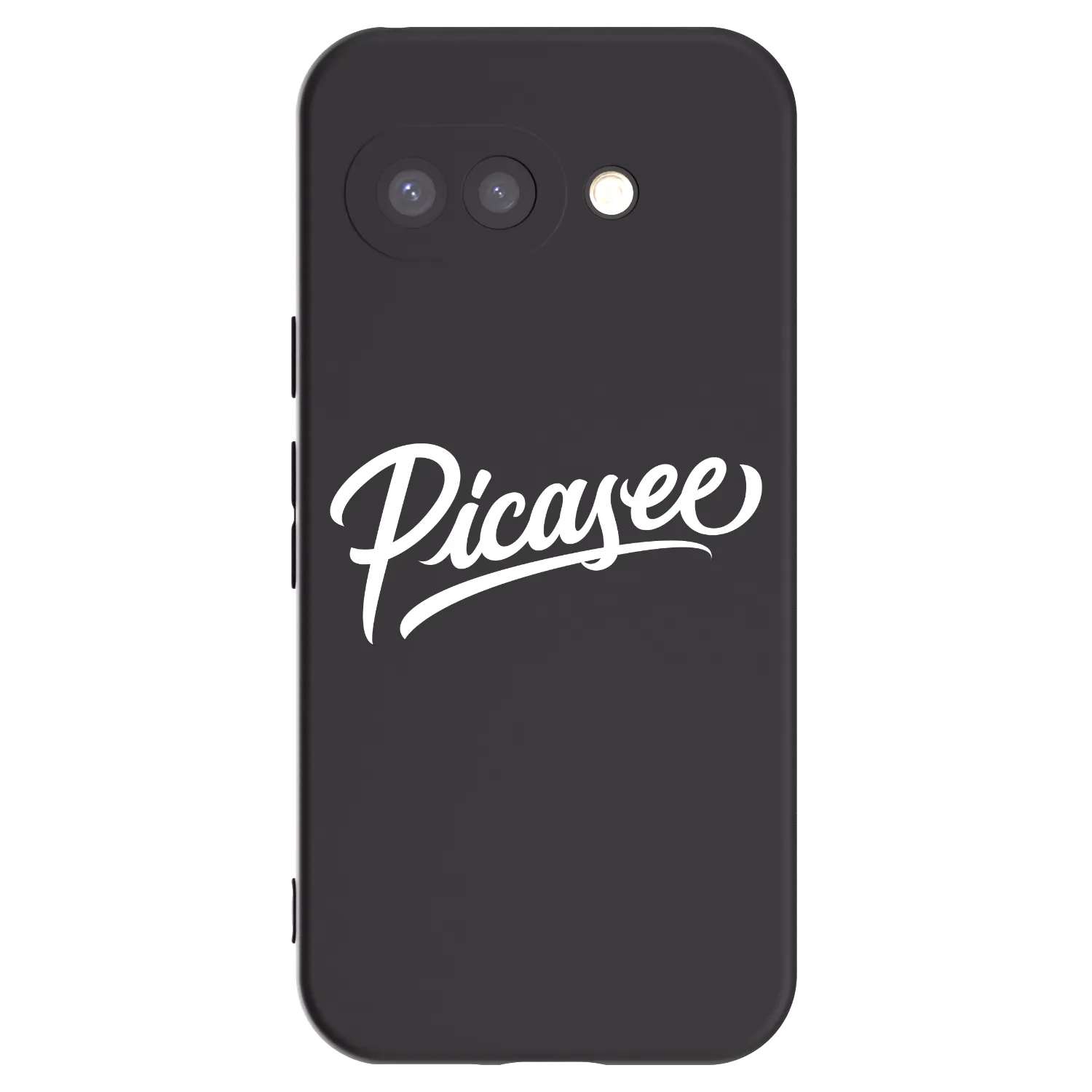 Picasee husă neagră din silicon pentru Google Pixel 9a - Picasee - old logo - white