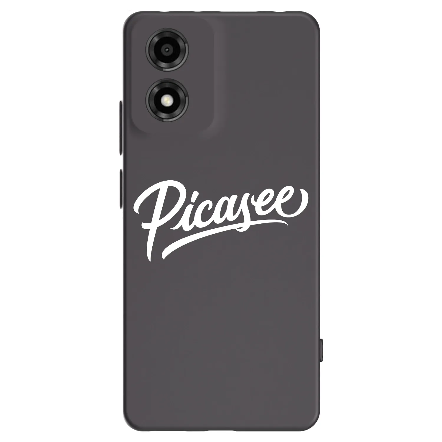 Picasee husă neagră din silicon pentru Motorola Moto E14 - Picasee - old logo - white
