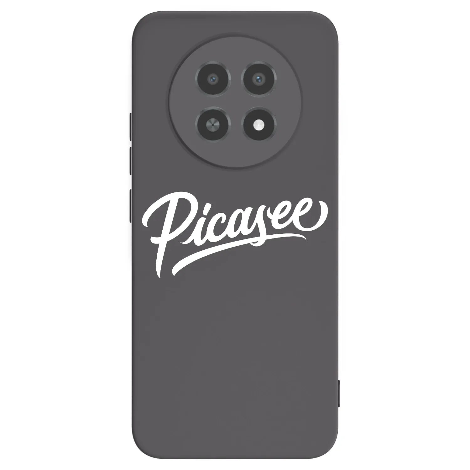 Picasee husă neagră din silicon pentru Realme 12X - Picasee - old logo - white
