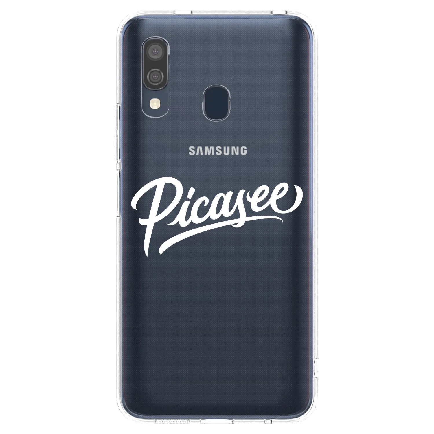 Picasee husă transparentă din silicon pentru Samsung Galaxy A40 A405F - Picasee - old logo - white