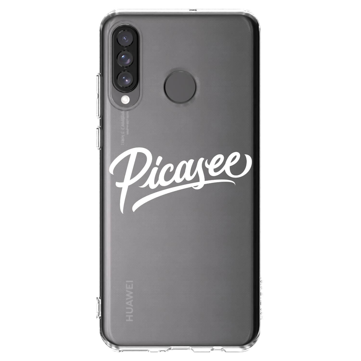 Picasee husă transparentă din silicon pentru Huawei P30 Lite - Picasee - old logo - white