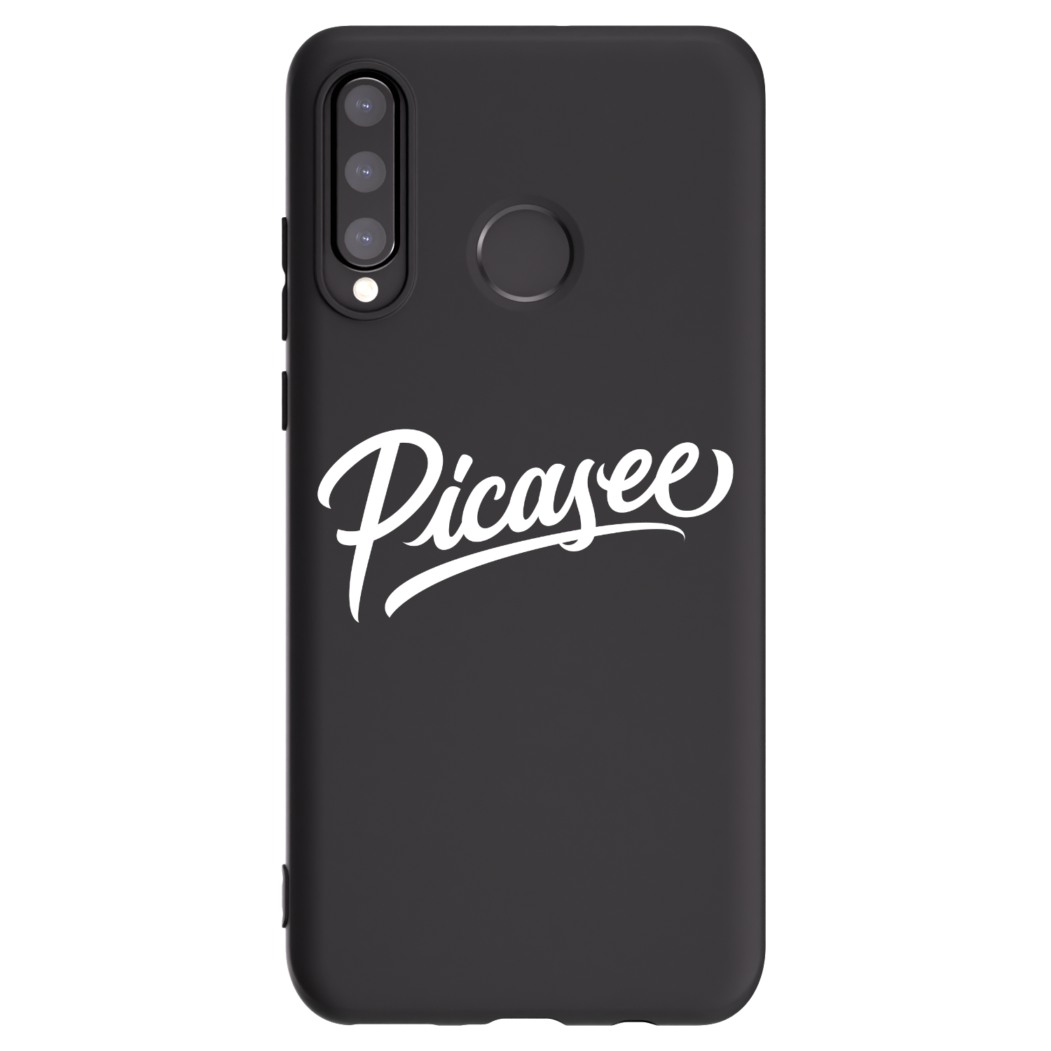 Picasee husă neagră din silicon pentru Huawei P30 Lite - Picasee - old logo - white