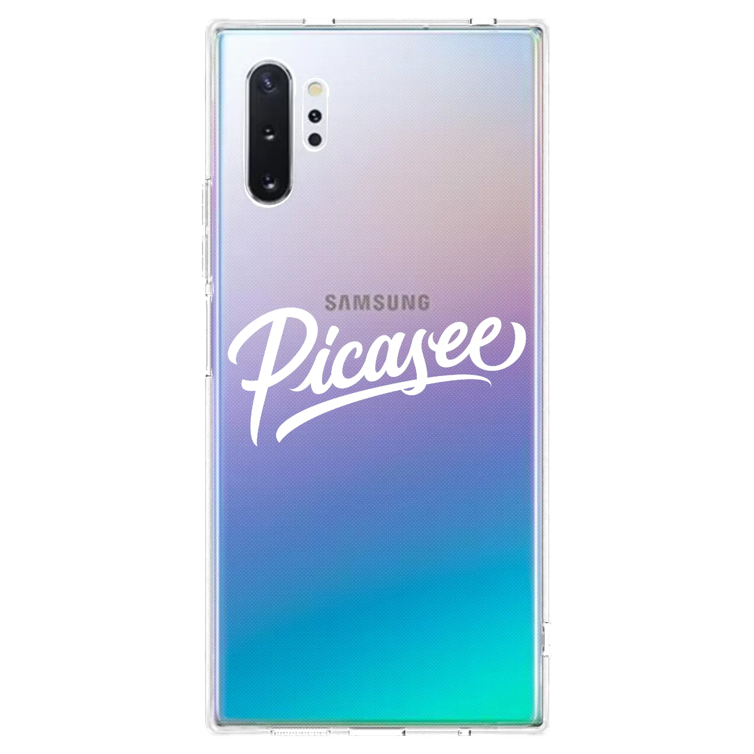 Picasee husă transparentă din silicon pentru Samsung Galaxy Note 10+ N975F - Picasee - old logo - white