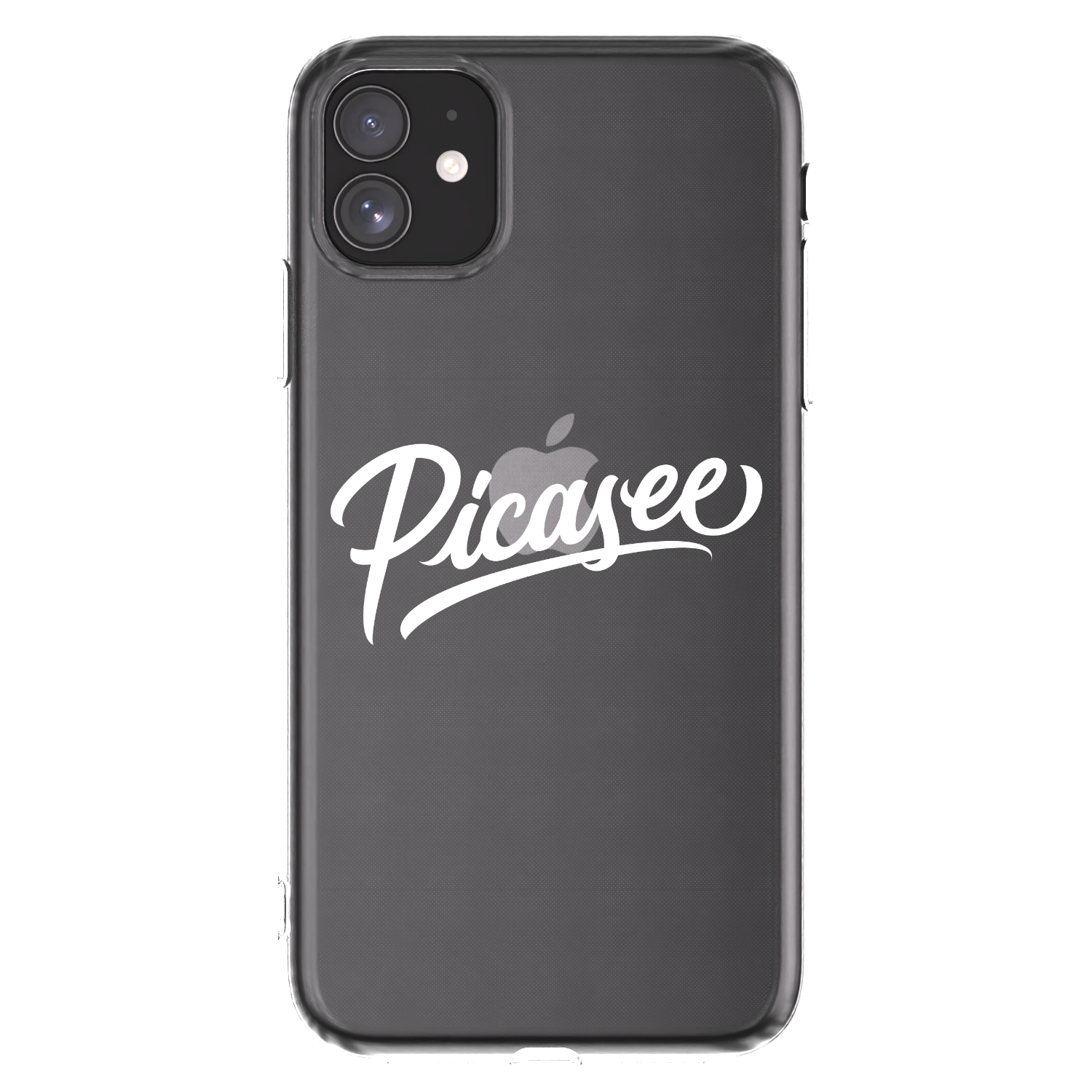 Picasee husă transparentă din silicon pentru Apple iPhone 11 - Picasee - old logo - white