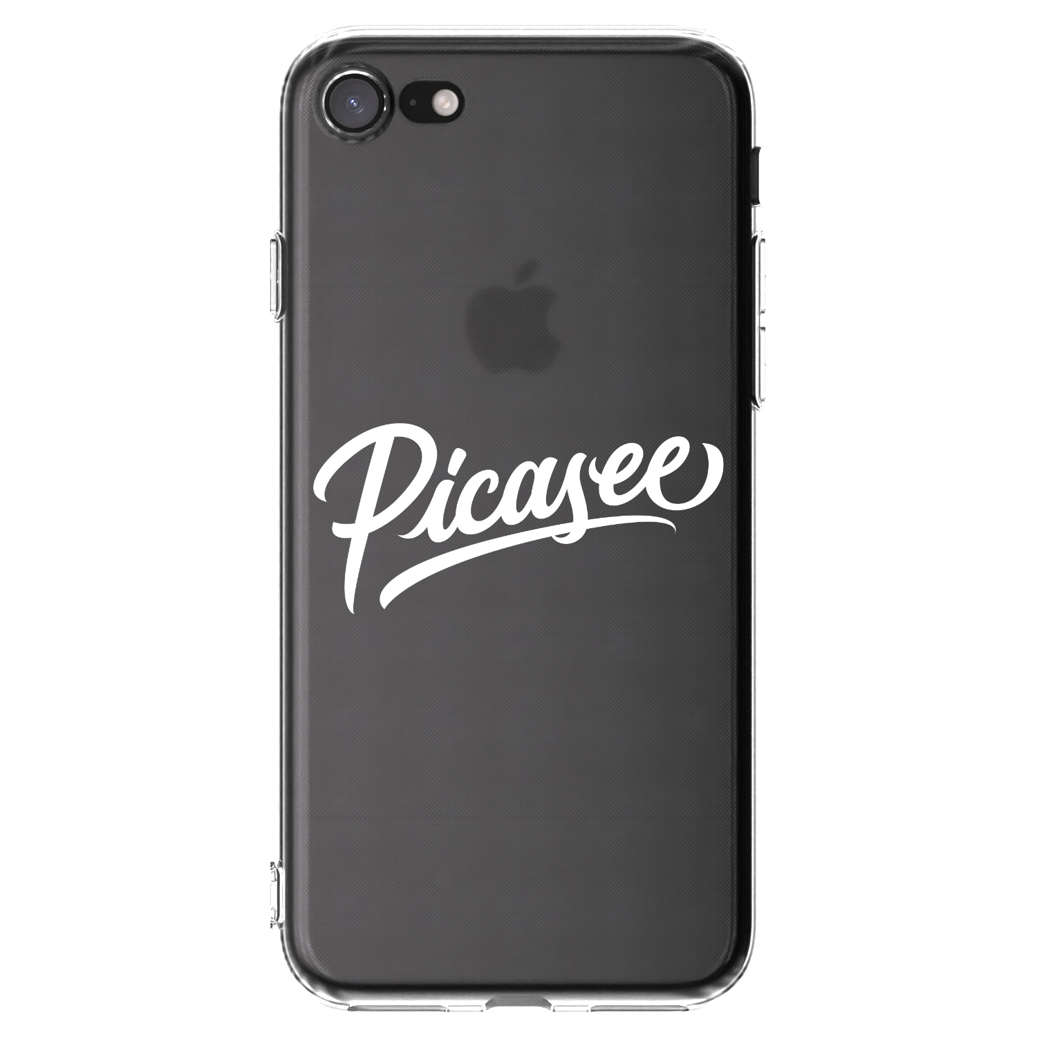 Picasee husă transparentă din silicon pentru Apple iPhone 8 - Picasee - old logo - white