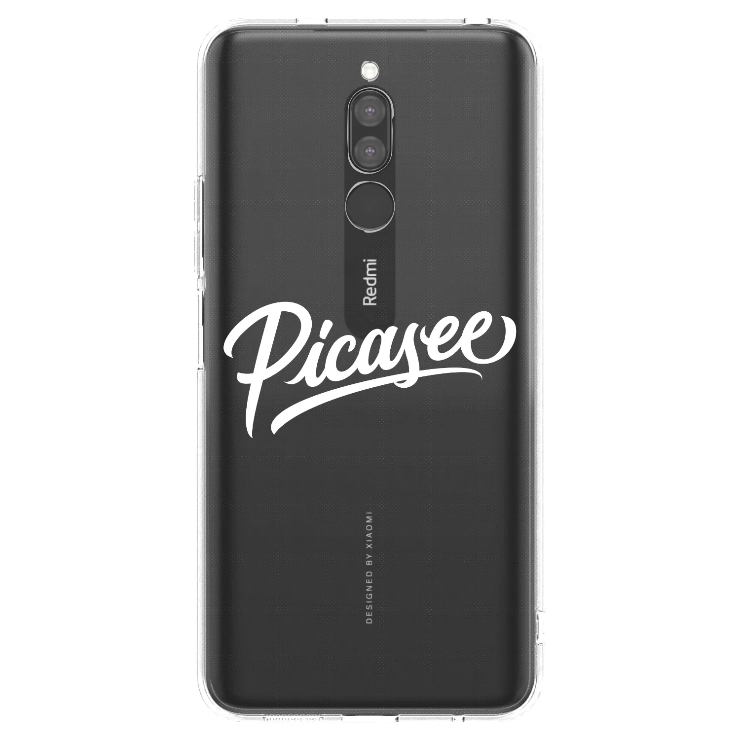 Picasee husă transparentă din silicon pentru Xiaomi Redmi 8 - Picasee - old logo - white