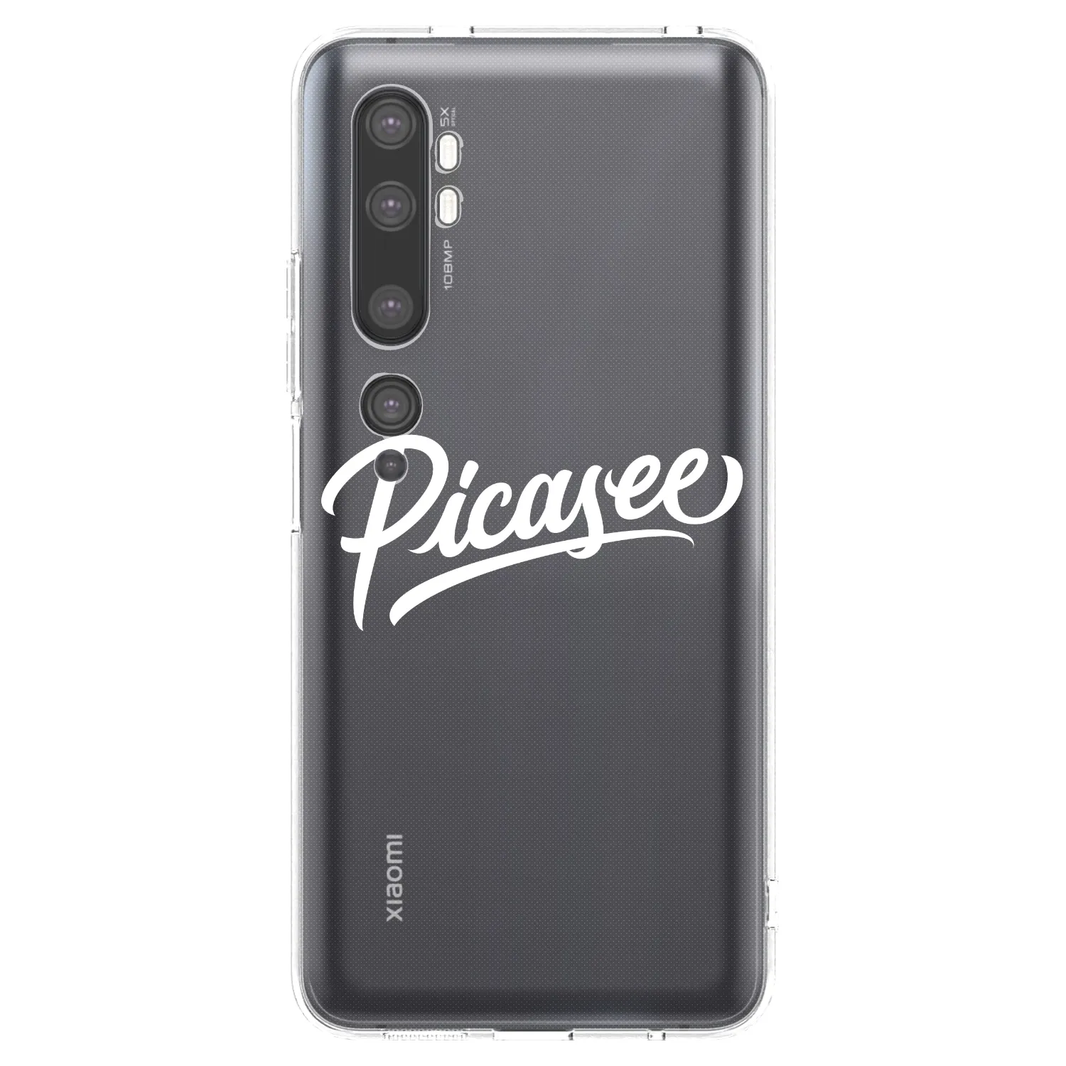 Picasee husă transparentă din silicon pentru Xiaomi Mi Note 10 (Pro) - Picasee - old logo - white