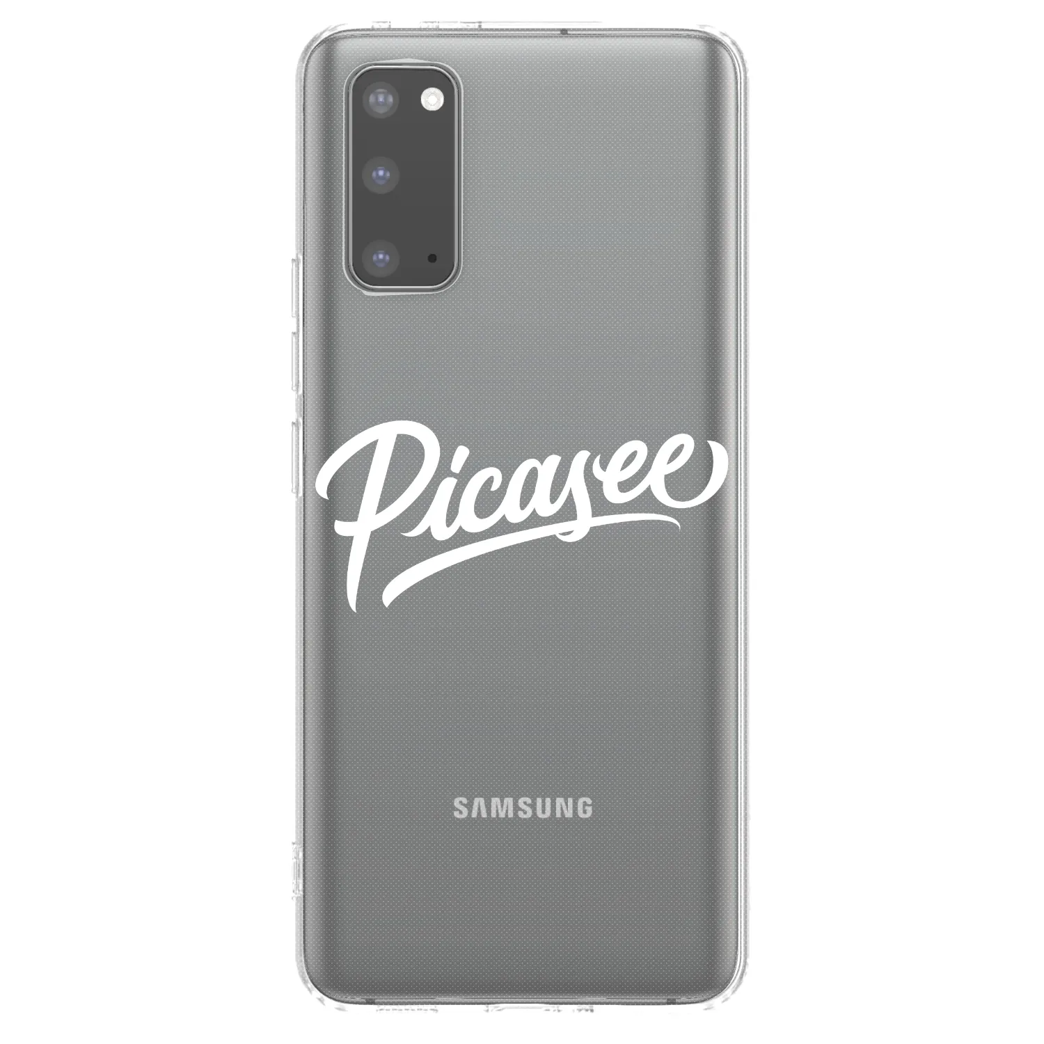 Picasee husă transparentă din silicon pentru Samsung Galaxy S20 G980F - Picasee - old logo - white