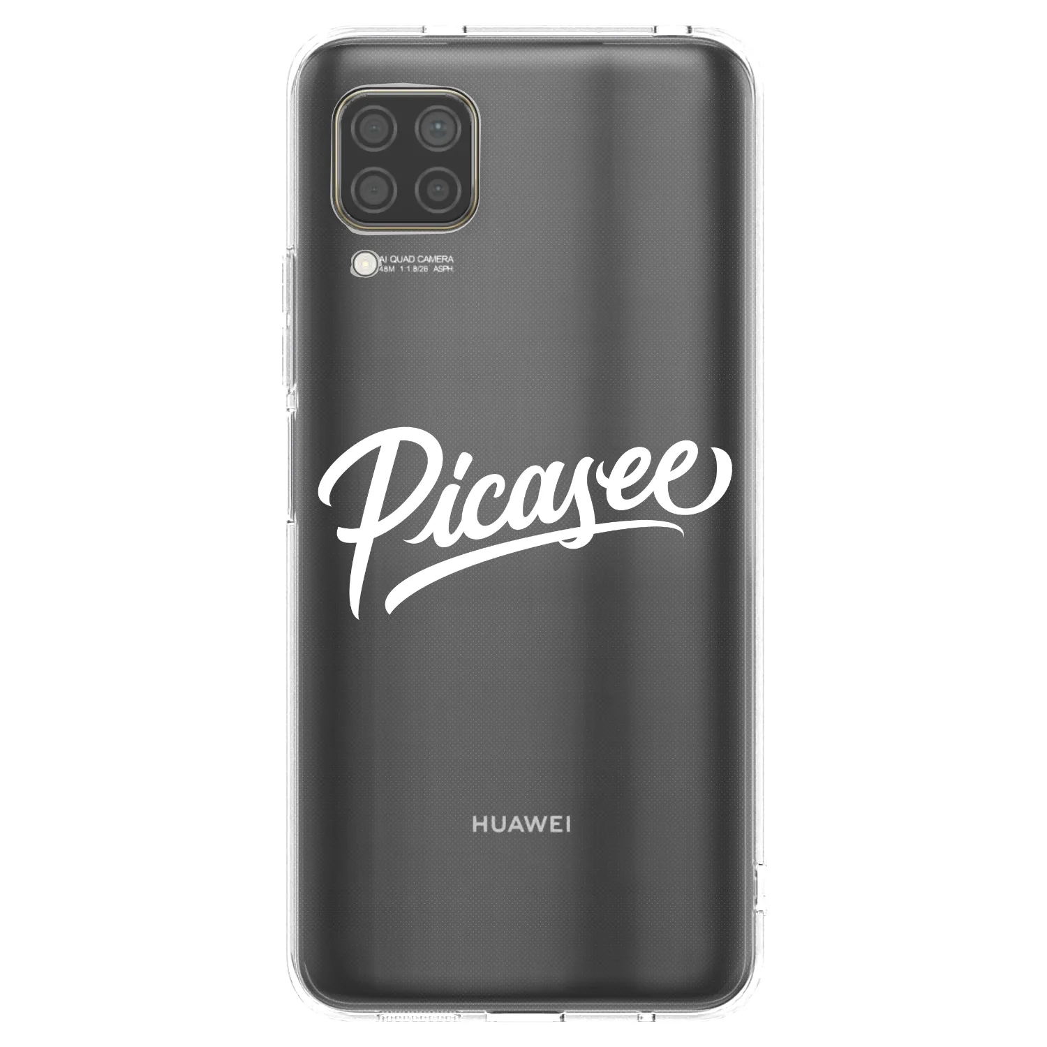 Picasee husă transparentă din silicon pentru Huawei P40 Lite - Picasee - old logo - white