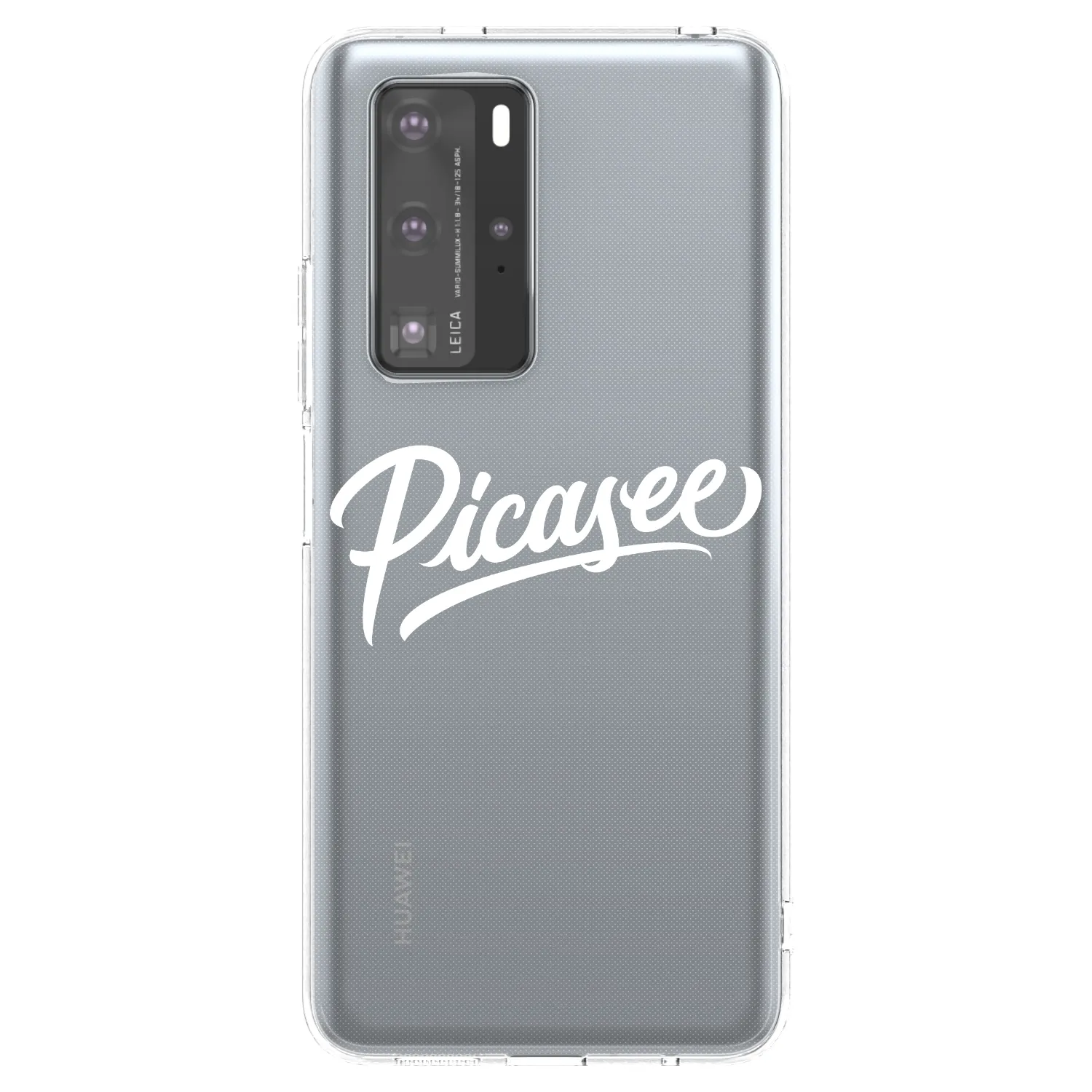 Picasee husă transparentă din silicon pentru Huawei P40 Pro - Picasee - old logo - white