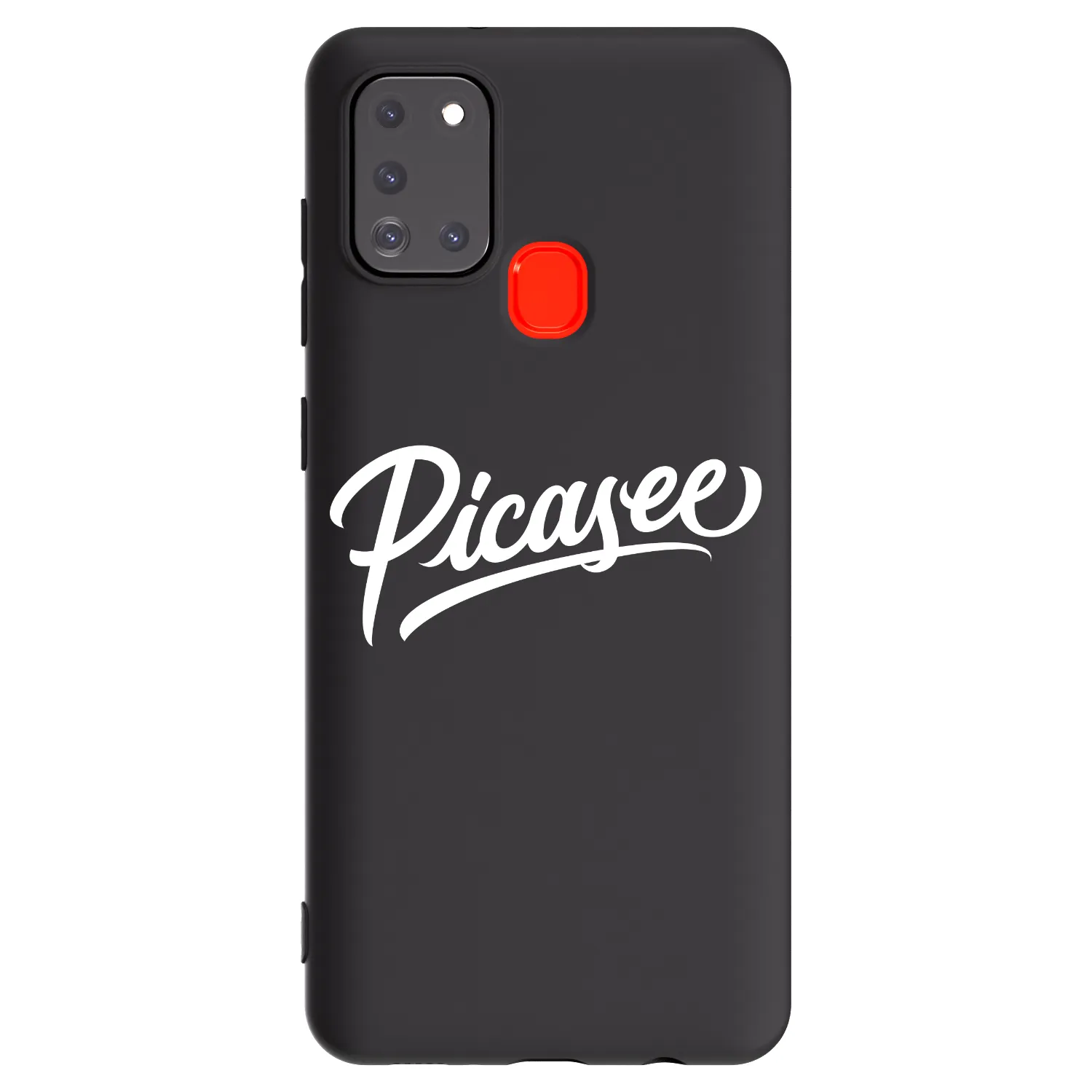 Picasee husă neagră din silicon pentru Samsung Galaxy A21s - Picasee - old logo - white