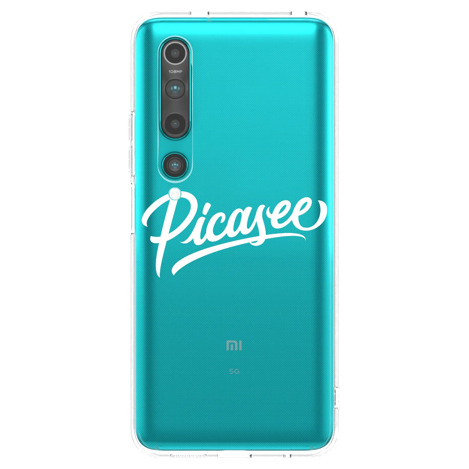 Picasee husă transparentă din silicon pentru Xiaomi Mi 10 - Picasee - old logo - white