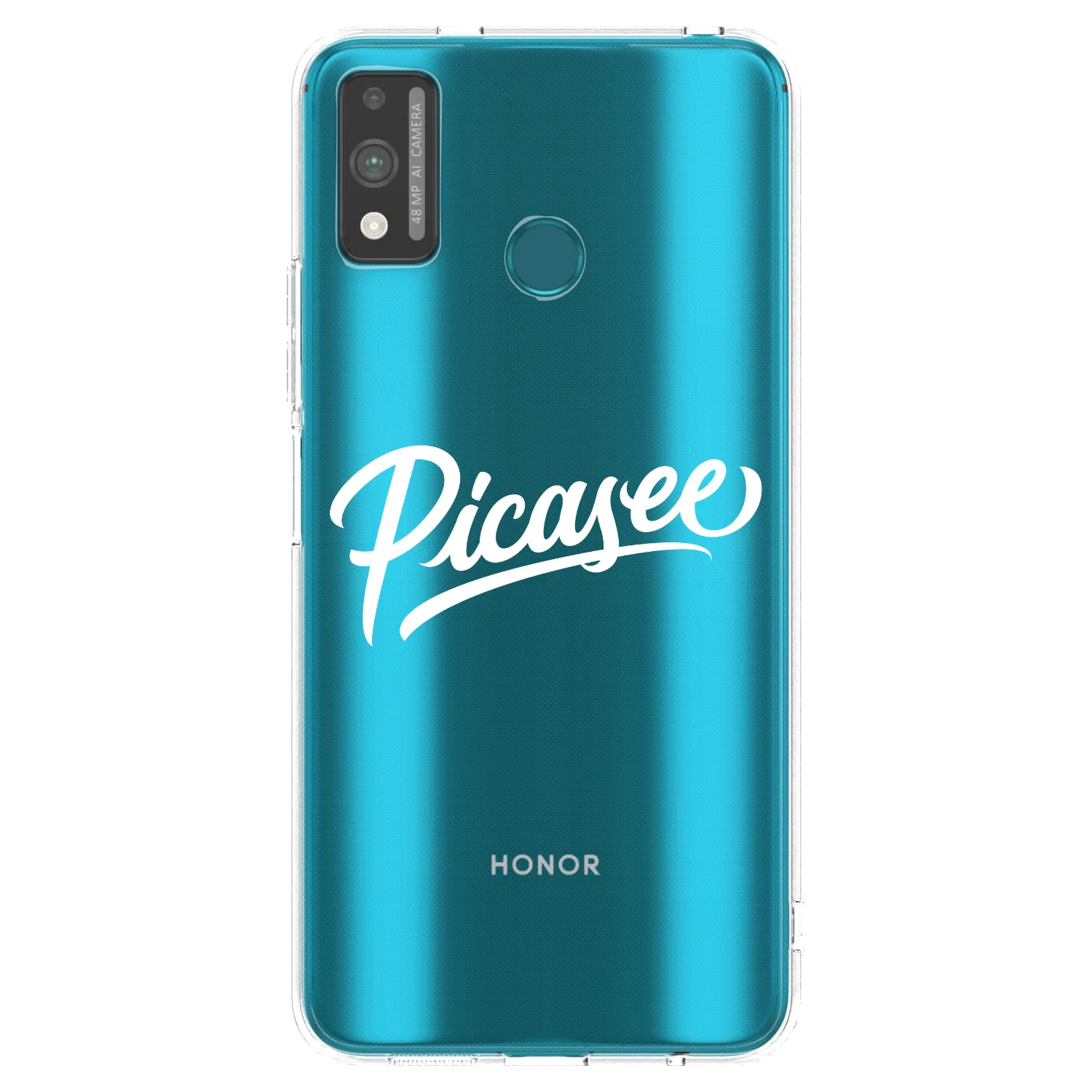 Picasee husă transparentă din silicon pentru Honor 9X Lite - Picasee - old logo - white