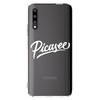 Picasee husă transparentă din silicon pentru Honor 9X Pro - Picasee - old logo - white