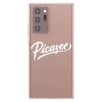 Picasee husă transparentă din silicon pentru Samsung Galaxy Note 20 Ultra - Picasee - old logo - white