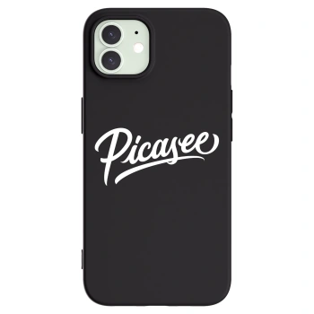 Picasee husă neagră din silicon pentru Apple iPhone 12 Pro - Picasee - old logo - white