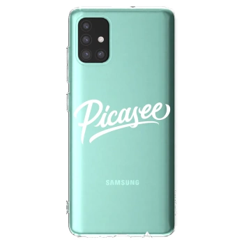 Picasee husă transparentă din silicon pentru Samsung Galaxy M51 M515F - Picasee - old logo - white