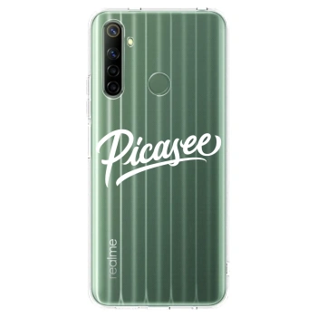 Picasee husă transparentă din silicon pentru Realme 6i - Picasee - old logo - white