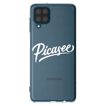 Picasee husă transparentă din silicon pentru Samsung Galaxy A12 A125F - Picasee - old logo - white