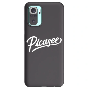 Picasee husă neagră din silicon pentru Xiaomi Redmi Note 10 Pro - Picasee - old logo - white