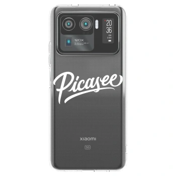 Picasee husă transparentă din silicon pentru Xiaomi Mi 11 Ultra - Picasee - old logo - white