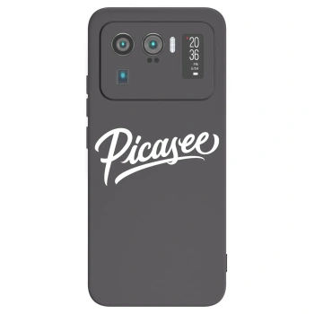 Picasee husă neagră din silicon pentru Xiaomi Mi 11 Ultra - Picasee - old logo - white