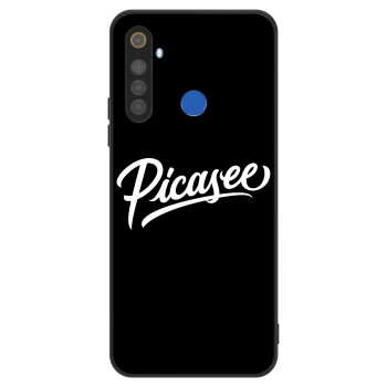 Husă pentru Realme 5 - Picasee - old logo - white