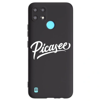 Husă pentru Realme C21 - Picasee - old logo - white