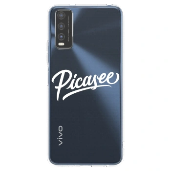 Picasee husă transparentă din silicon pentru Vivo Y20s - Picasee - old logo - white