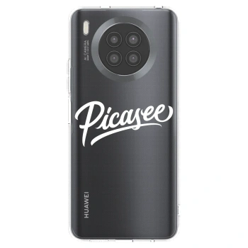 Picasee husă transparentă din silicon pentru Huawei Nova 8i - Picasee - old logo - white