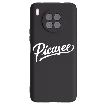 Picasee husă neagră din silicon pentru Huawei Nova 8i - Picasee - old logo - white