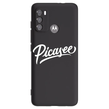 Picasee husă neagră din silicon pentru Motorola Moto G60 - Picasee - old logo - white