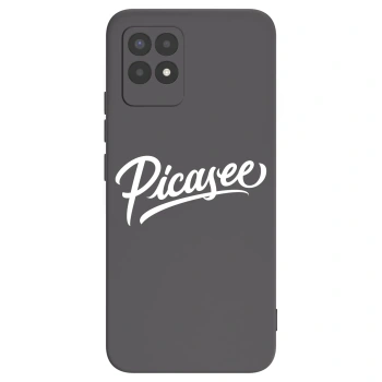 Picasee husă neagră din silicon pentru Realme 8i - Picasee - old logo - white